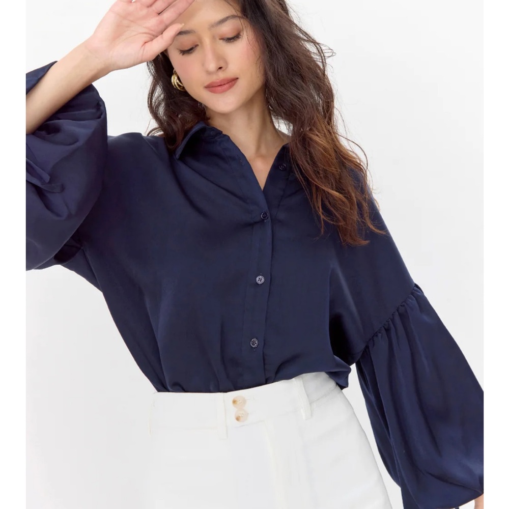 Brianna Balloon Sleeve Shirt